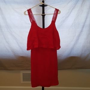 MaEve from Anthropology NBW red/orange fire dress